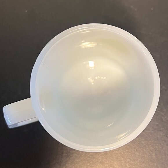 Vtg HOLLY HOBBIE Federal Glass Co Milk Glass Mug ~ Start Each Day in a Happy Way - Picture 11 of 13